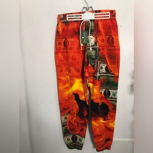 Denim Tears Dollar Burning Sweatpants